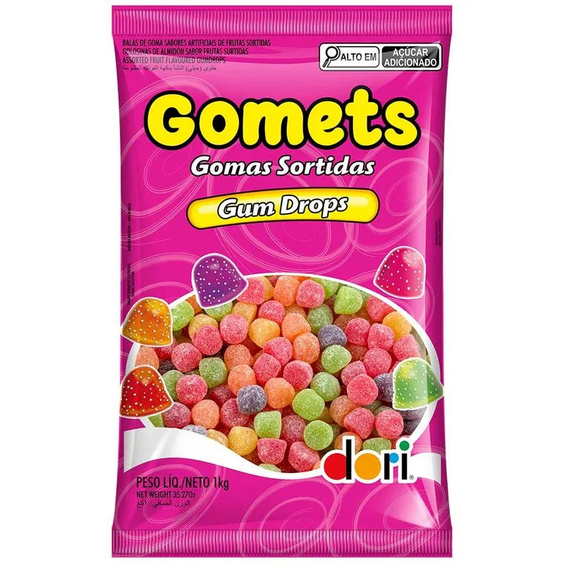 Bala de Goma Gomets Gomas Sortidas Dori 1kg