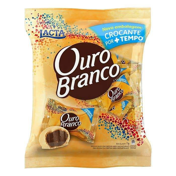 Chocolate Bombom Ouro Branco Lacta 1kg