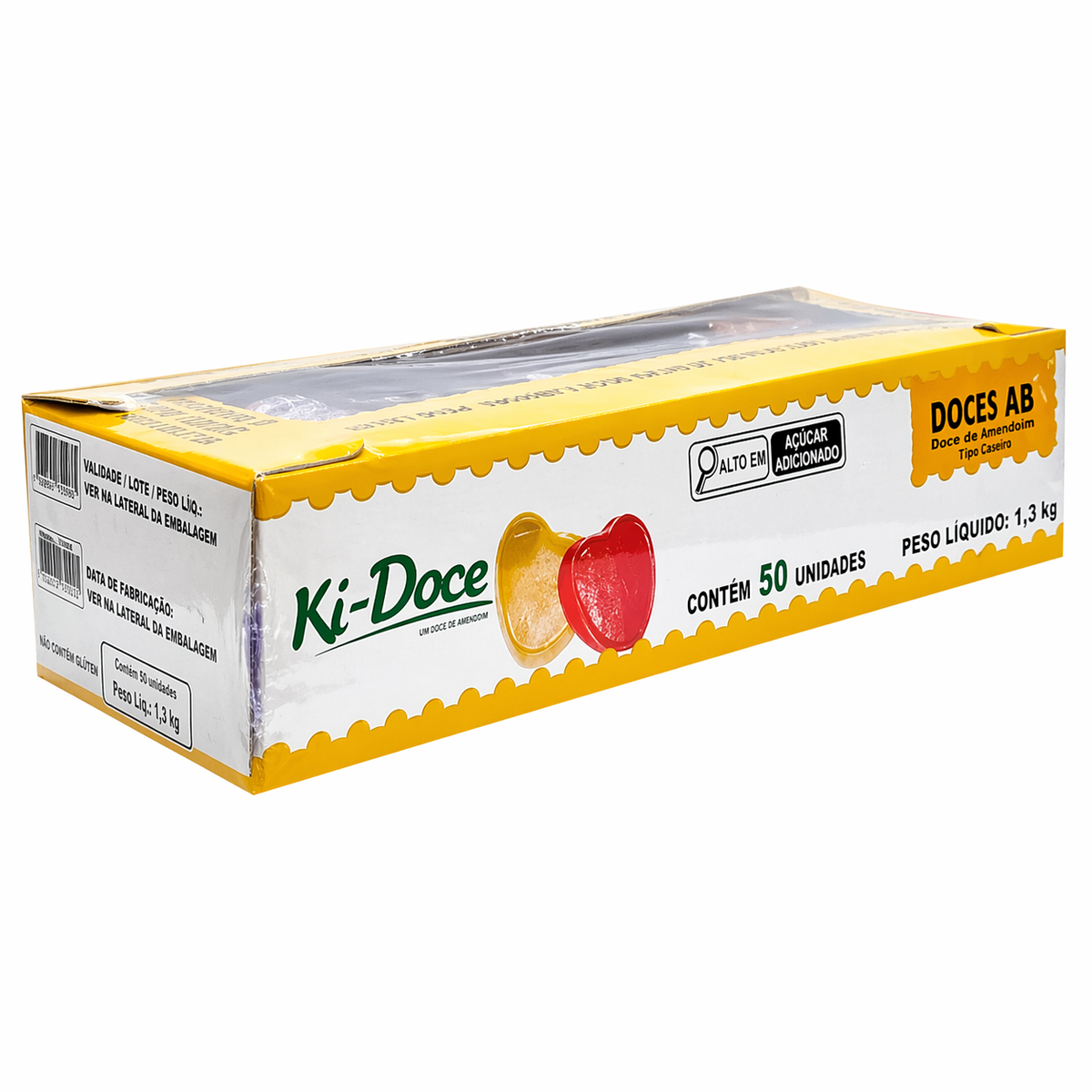 Doce Coração Abóbora Vermelho Ki Doce Caixa C/50UN 1,300Kg