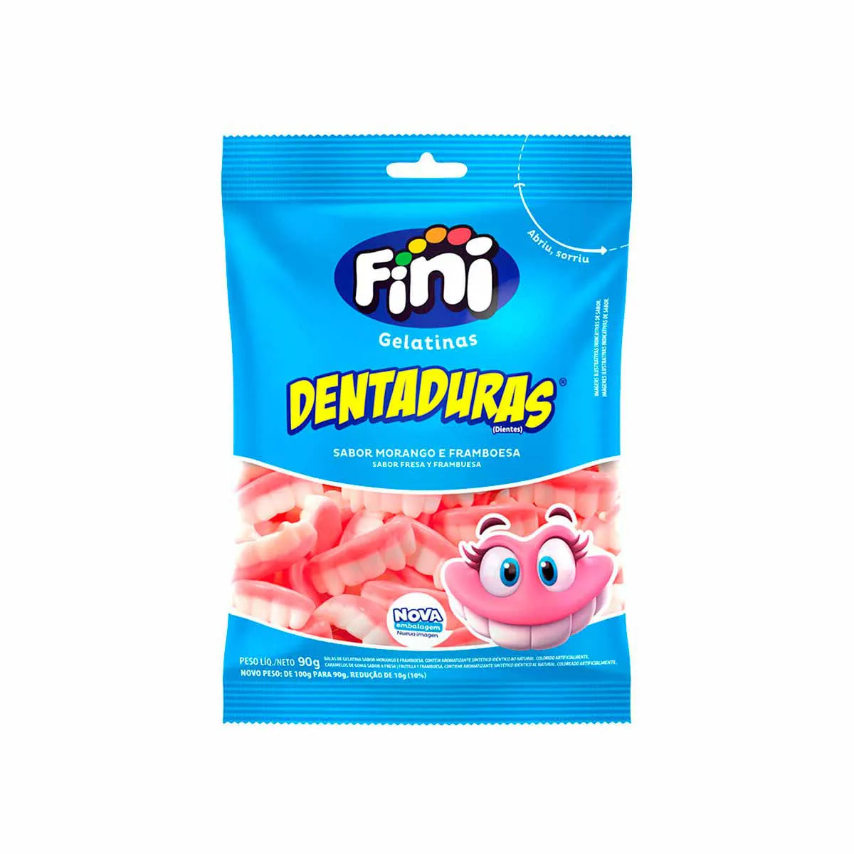 Bala de Gelatina Fini Mini Dentaduras 12x15g
