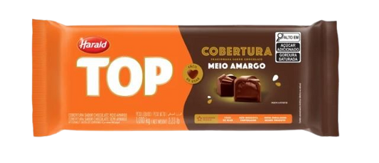 CHOCOLATE TOP HARALD FRACIONADO MEIO AMARGO 1,01KG