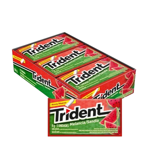 CHICLETE TRIDENT MELANCIA MONDELEZ