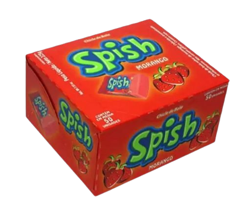 CHICLETE SPISH MORANGO 40UN SUKEST