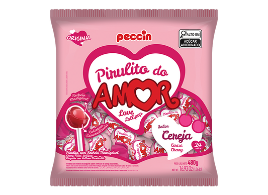 PIR PECCIN DO AMOR CEREJA C/24UN