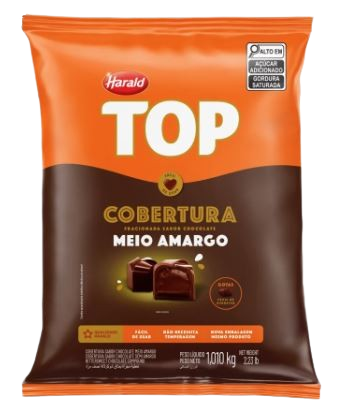 CHOCOLATE GOTAS HARALD MEIO AMARGO 1,01kg