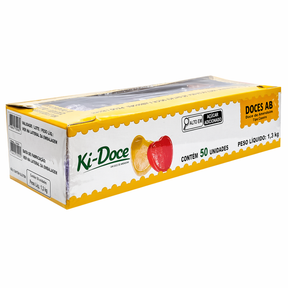 Doce Coração Abóbora Vermelho Ki Doce Caixa C/50UN 1,300Kg
