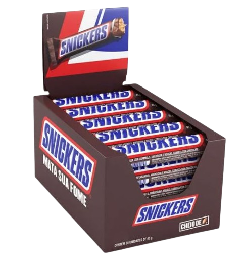 CHOCOLATE SNICKERS DP.20X45G. AMENDOIM