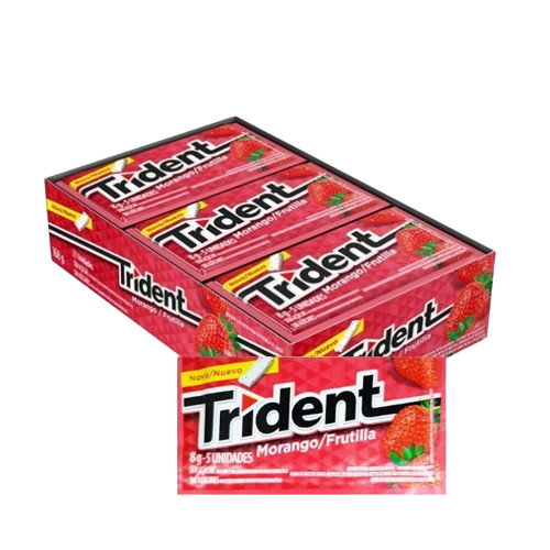 CHICLETE TRIDENT MORANGO 21UN MONDELEZ