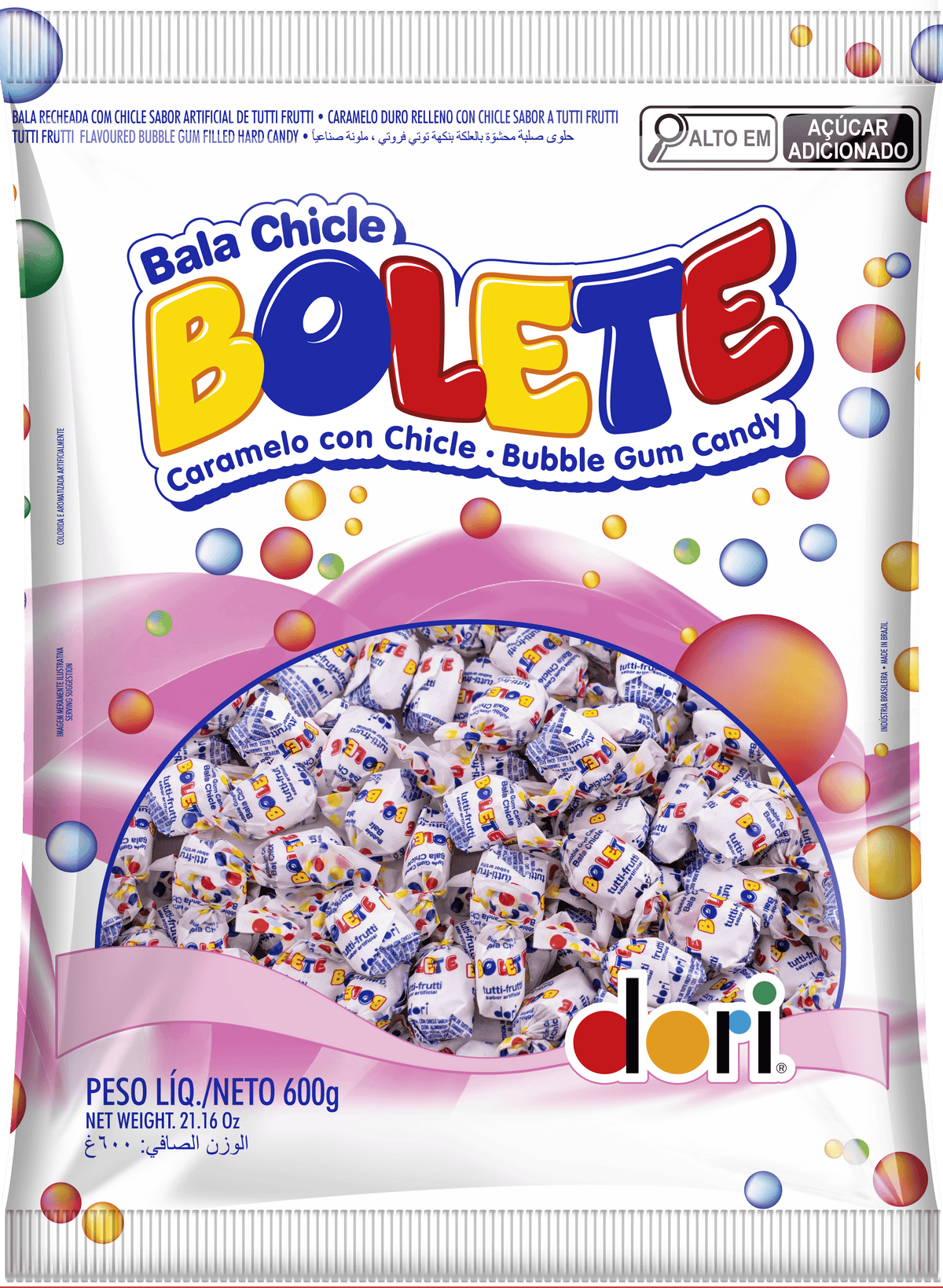 Bala Dori Bolete Tutti Frutti 600g