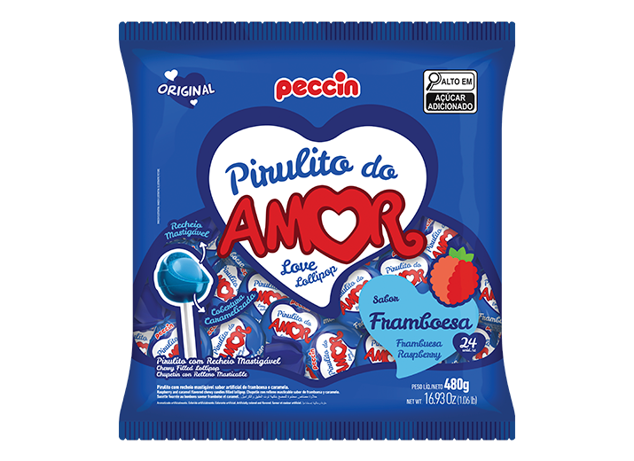 PIR PECCIN DO AMOR FRAMBOESA C/24UN